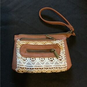 Cute Boho wrist wallet five pockets